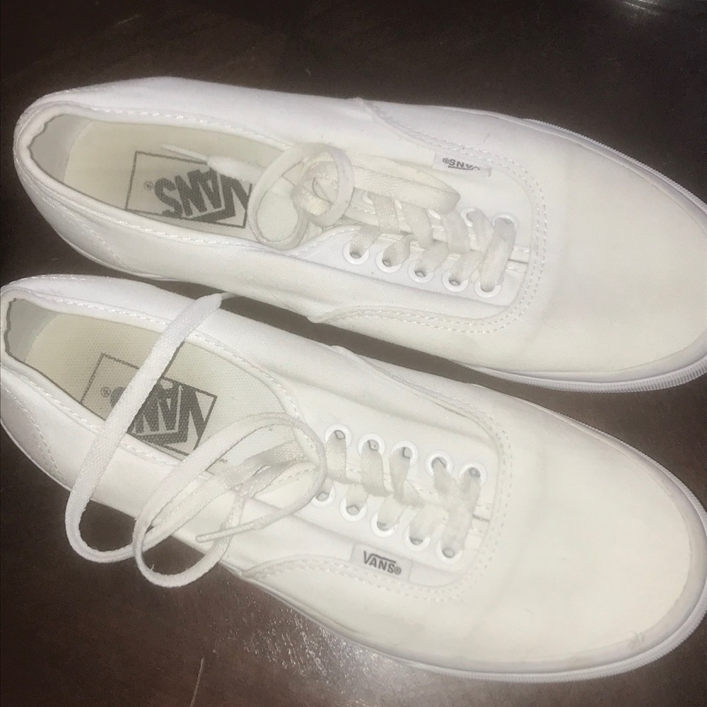 Authentic white vans